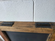 BroDeals Cafe Teak Double Sided Black Board Teak Double Sided Black Board