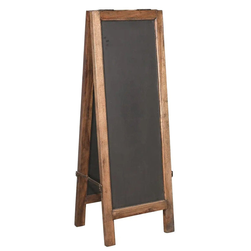 BroDeals Cafe Teak Double Sided Black Board Teak Double Sided Black Board