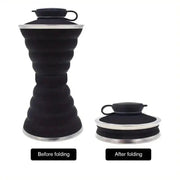 BroDeals Collapsible Water Bottle Collapsible Water Bottle - Black Collapsible Water Bottle - Black