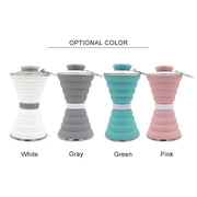 Collapsible Water Bottle - White by BroDeals