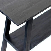 Rustico Console Table - Reclaimed Teak - Black by BroDeals