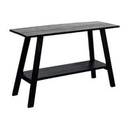 Rustico Console Table - Reclaimed Teak - Black by BroDeals