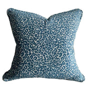 BroDeals Cushion Cover Leopard Design Cushion Cover -  Blue & White Leopard Design Cushion Cover -  Blue & White