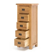 Oak 5 Drawer Slimboy by BroDeals