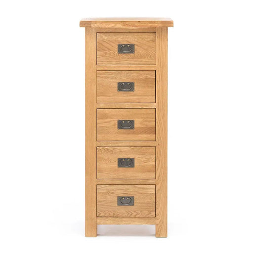 BroDeals dressers Oak 5 Drawer Slimboy Oak 5 Drawer Slimboy