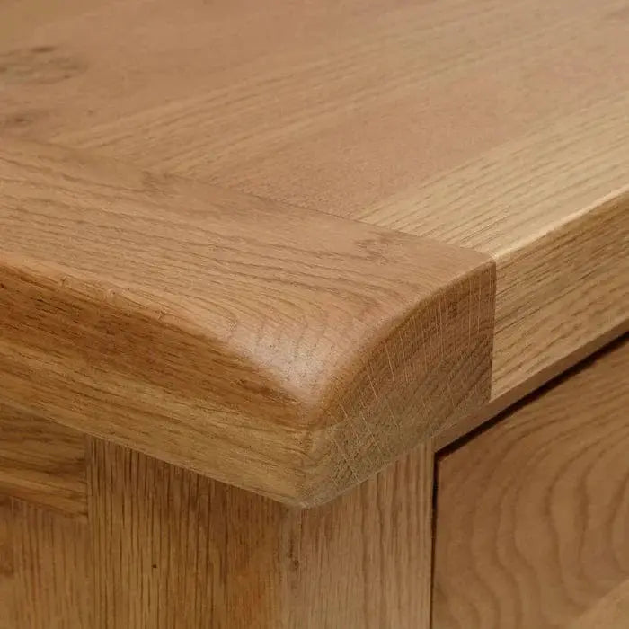 Oak Dressing Table with Mirror by BroDeals