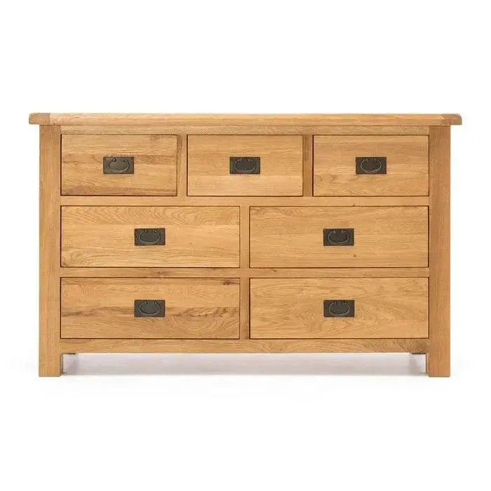 Oak Dressing Table with Mirror by BroDeals