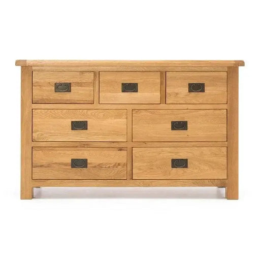 BroDeals dressers Oak Dressing Table with Mirror Oak Dressing Table with Mirror