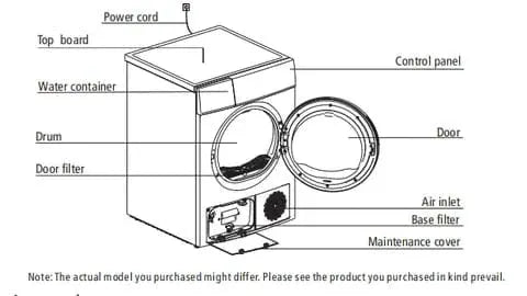 Midea 8KG Heat Pump Tumble dryer by BroDeals