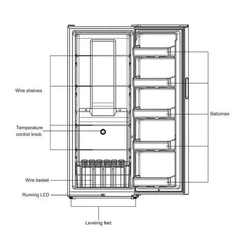 Imprasio 366L Upright Freezer White IMUF366 by BroDeals
