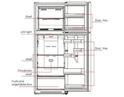 Midea 320L Top Mount Fridge Freezer MDRT437MTF02AP by BroDeals