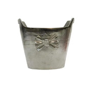 Champagne Bucket Silver Bow Oval by BroDeals