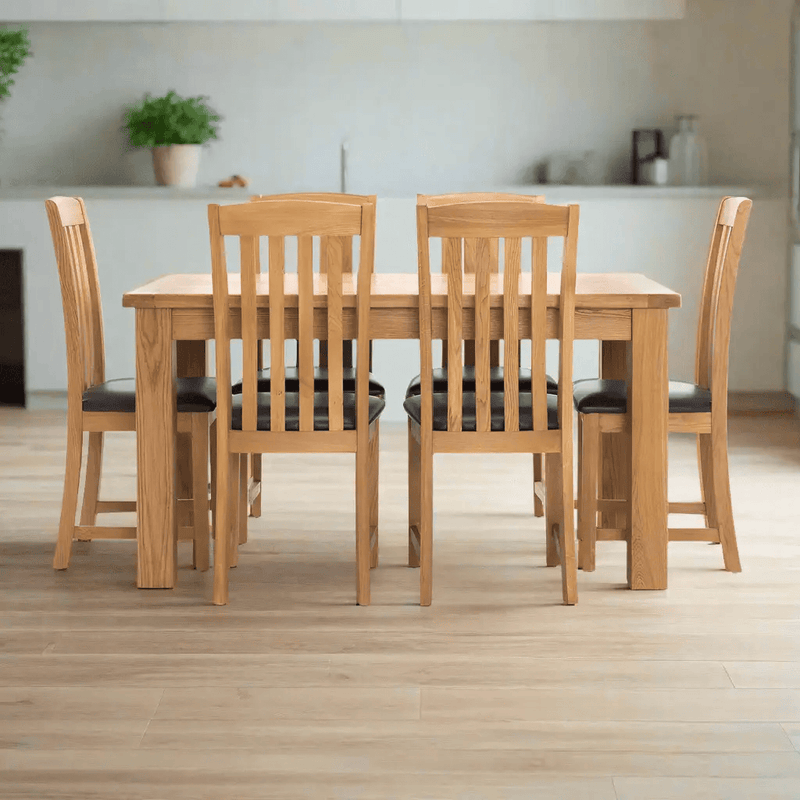 Oak Dining Suite 6 Seater by BroDeals