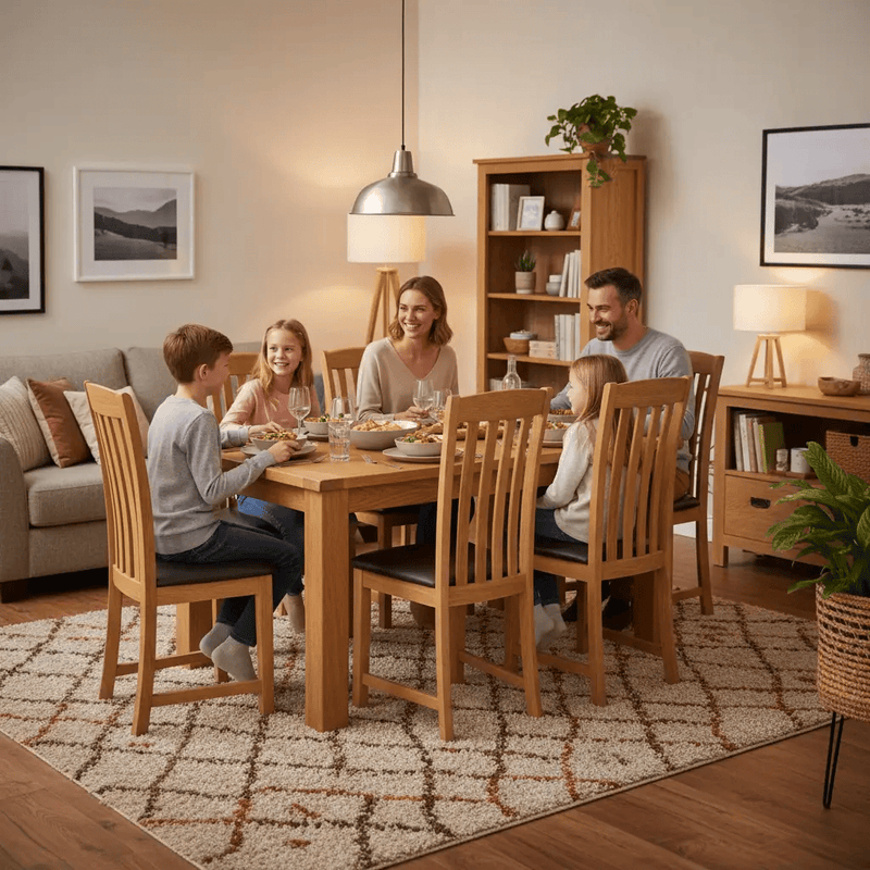 Oak Dining Suite 6 Seater by BroDeals