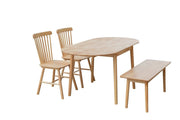 BroDeals Kitchen & Dining Furniture Sets Orlando Drop Leaf Dining Table with Bench & Chairs Orlando Drop Leaf Dining Table with Bench & Chairs