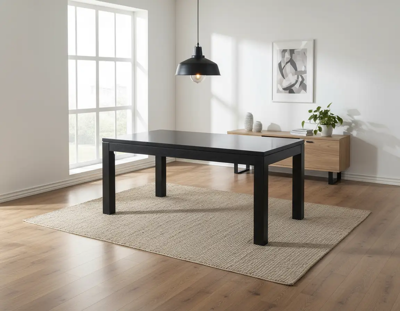 Pine Dining Table 1500-Black by BroDeals
