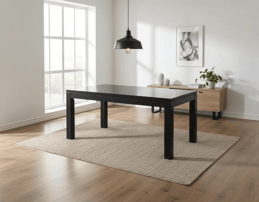 BroDeals Kitchen & Dining Furniture Sets Pine Dining Table 1500-Black Pine Dining Table 1500-Black
