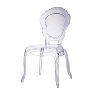 BroDeals Kitchen & Dining Room Chairs Clear Louis Dining Chair Indoor/Outdoor Clear Louis Dining Chair Indoor/Outdoor