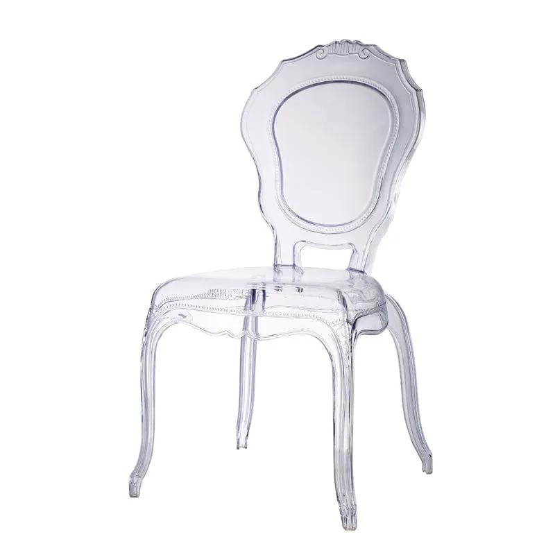 BroDeals Kitchen & Dining Room Chairs Clear Louis Dining Chair Indoor/Outdoor Clear Louis Dining Chair Indoor/Outdoor