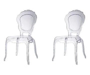 BroDeals Kitchen & Dining Room Chairs Clear Louis Dining Chair Indoor/Outdoor Clear Louis Dining Chair Indoor/Outdoor