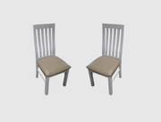 Ashland Dining Chairs Set of 2 -PU PAD by BroDeals