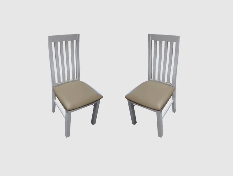 Ashland Dining Chairs Set of 2 -PU PAD by BroDeals