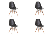 Echo Chair Set of 4- Black by BroDeals