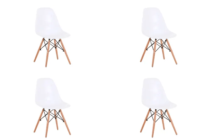 Echo Chair Set of 4-White by BroDeals