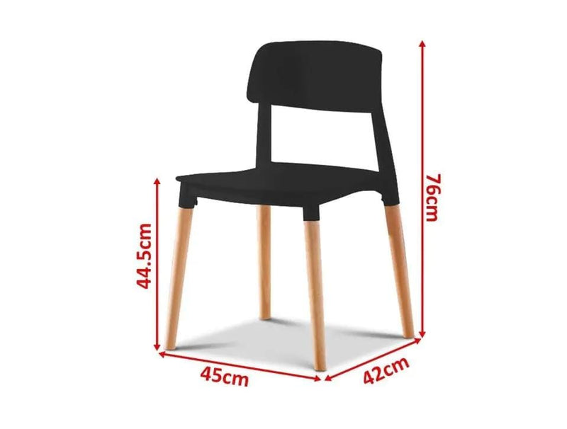 Jade Chair Set of 4 - Black by BroDeals
