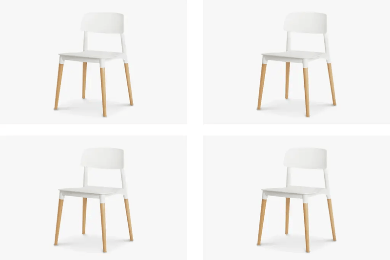Jade Chair Set of 4-White by BroDeals