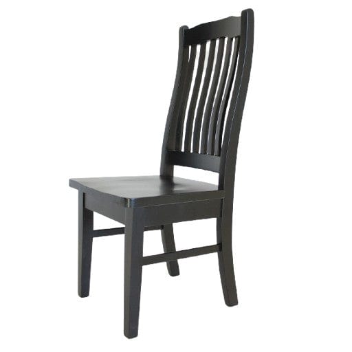 BroDeals Kitchen & Dining Room Chairs Pine Dining Chair - Black Pine Dining Chair - Black