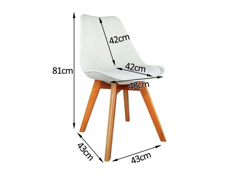 Sonia Chair Set of 4-White by BroDeals