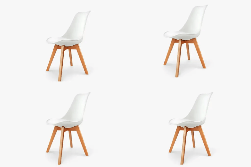 Sonia Chair Set of 4-White by BroDeals