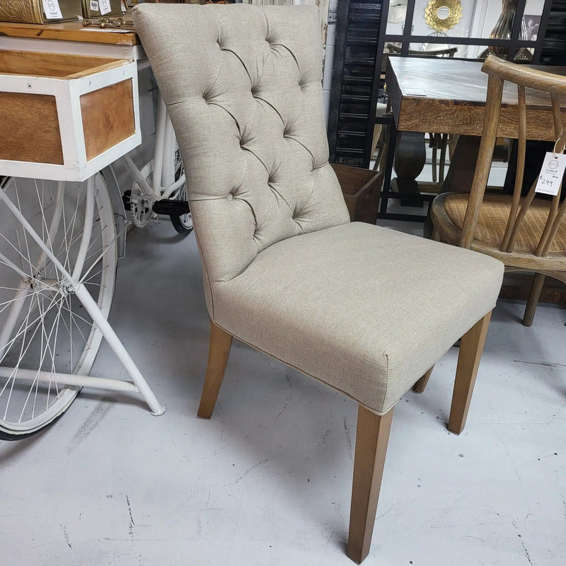 Tufted Back Dining Chair by BroDeals