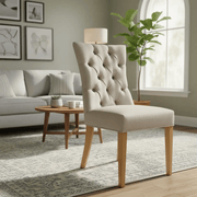 Tufted Back Dining Chair by BroDeals