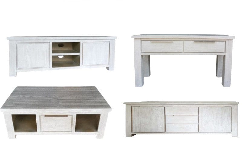 BroDeals Living Room Set TV Unit | Hall Table | Coffee Table | Buffet Table - Set of 4 TV Unit | Hall Table | Coffee Table | Buffet Table - Set of 4