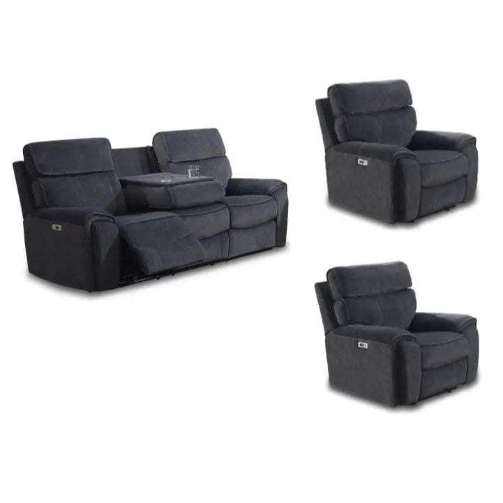 BroDeals Lounge Suite Ashleigh Electric Recliner Lounge Suite - 3+1+1 Ashleigh Electric Recliner Lounge Suite - 3+1+1