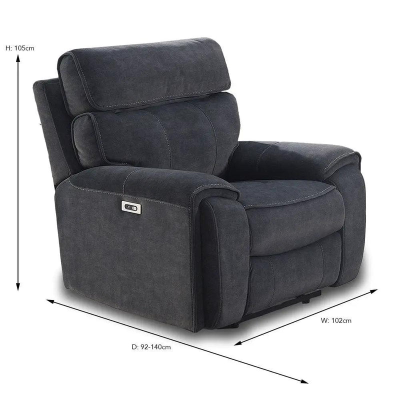BroDeals Lounge Suite Ashleigh Electric Recliner Lounge Suite - 3+1+1 Ashleigh Electric Recliner Lounge Suite - 3+1+1
