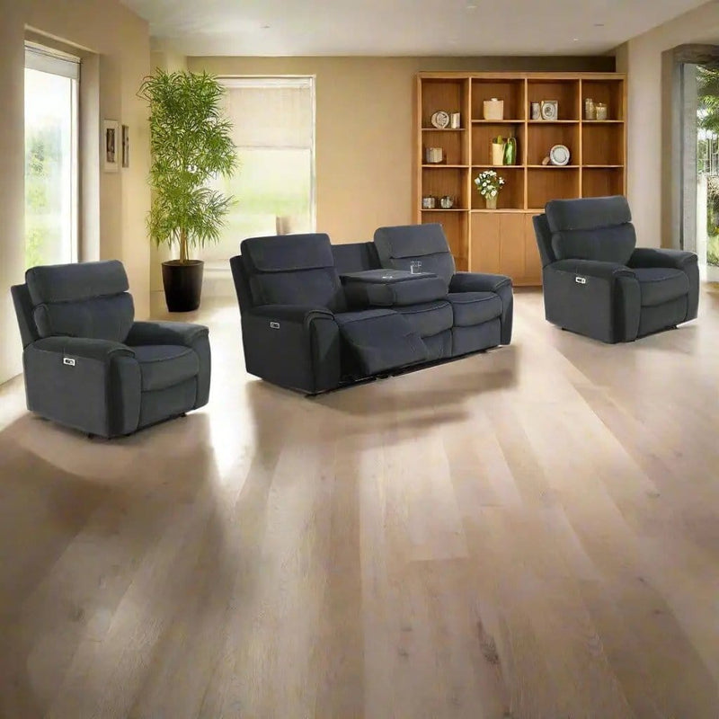 BroDeals Lounge Suite Ashleigh Electric Recliner Lounge Suite - 3+1+1 Ashleigh Electric Recliner Lounge Suite - 3+1+1