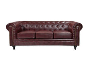 BroDeals Lounge Suite Boston Faux Leather Chesterfield Sofa Set - 3+2 Boston Faux Leather Chesterfield Sofa Set - 3+2