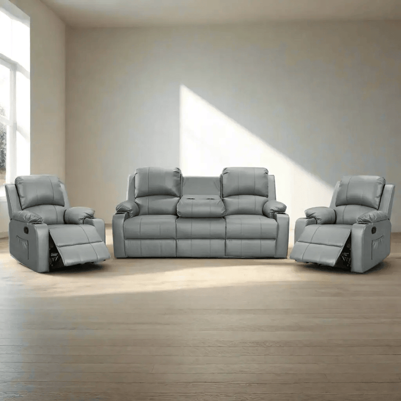 BroDeals Lounge Suite Madrid Manual Recliner Lounge Suite - 3+1+1 Madrid Manual Recliner Lounge Suite - 3+1+1