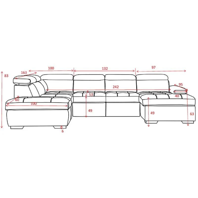 BroDeals Lounge Suite Milan Lounge Suite Sofabed with Storage & Ottoman Milan Lounge Suite Sofabed with Storage & Ottoman