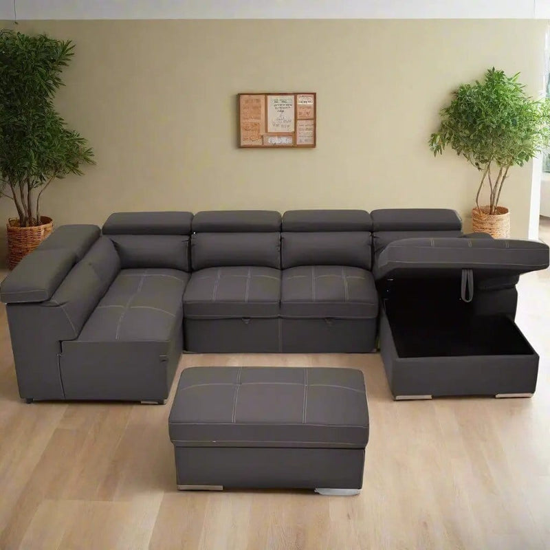 BroDeals Lounge Suite Milan Lounge Suite Sofabed with Storage & Ottoman Milan Lounge Suite Sofabed with Storage & Ottoman