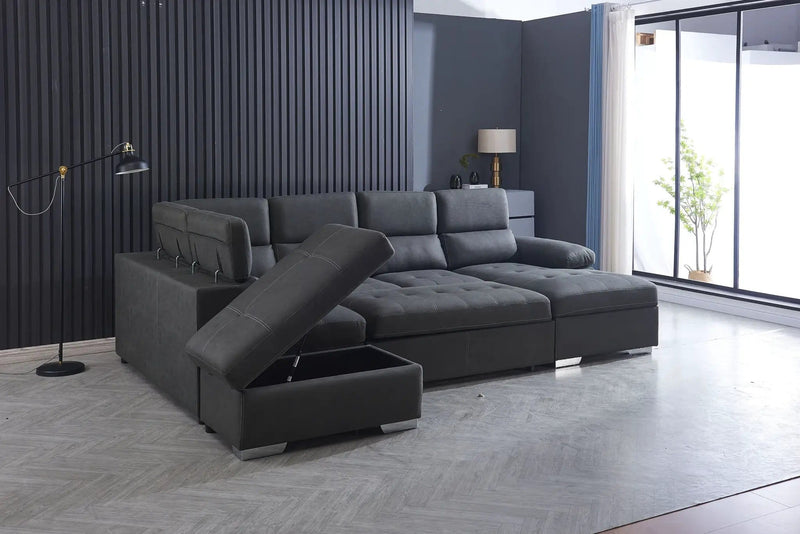 BroDeals Lounge Suite Milan Lounge Suite Sofabed with Storage & Ottoman Milan Lounge Suite Sofabed with Storage & Ottoman