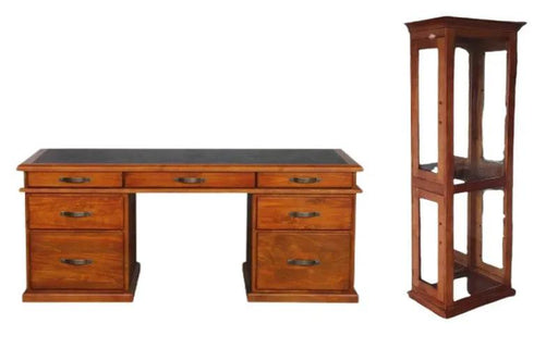 BroDeals Office furniture Office Desk | Display Cabinet - Set of 2 Office Desk | Display Cabinet - Set of 2