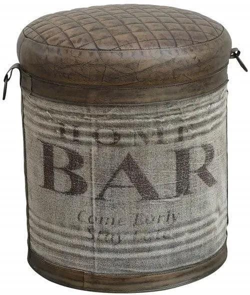 BroDeals Ottoman Leather Ottoman/Stool Leather Ottoman/Stool