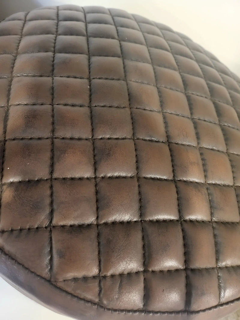 Leather Ottoman/Stool by BroDeals