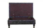 BroDeals Ottoman Ottoman with Storage - Charcoal Ottoman with Storage - Charcoal