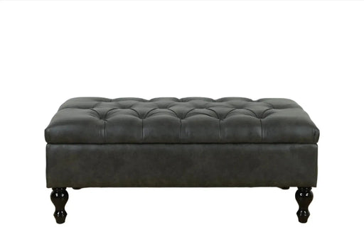 BroDeals Ottoman Ottoman with Storage - Charcoal Ottoman with Storage - Charcoal