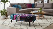 Oval Patchwork Ottoman by BroDeals